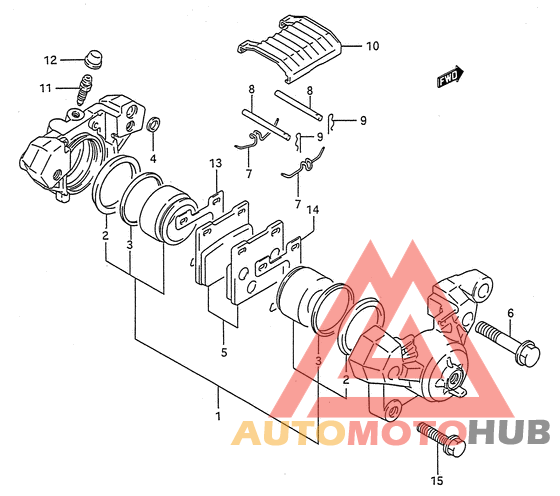 Задний суппорт