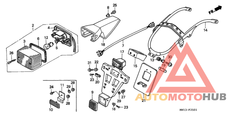 Taillight unit ass`y