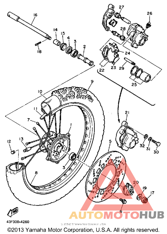 Переднее колесо