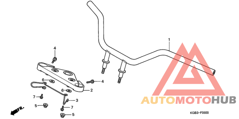 Handle pipe/top bridge