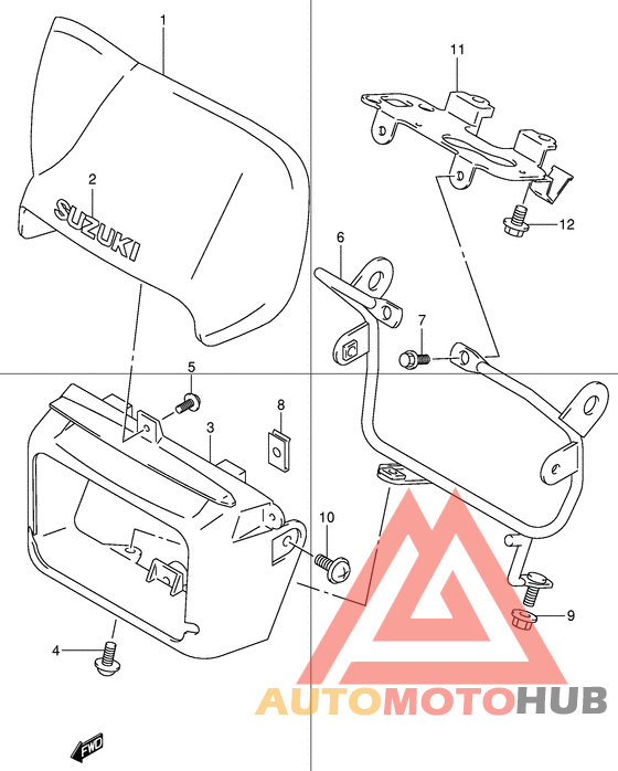 Headlamp cover  front fender