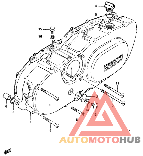 Crankcase cover ass`y  (v