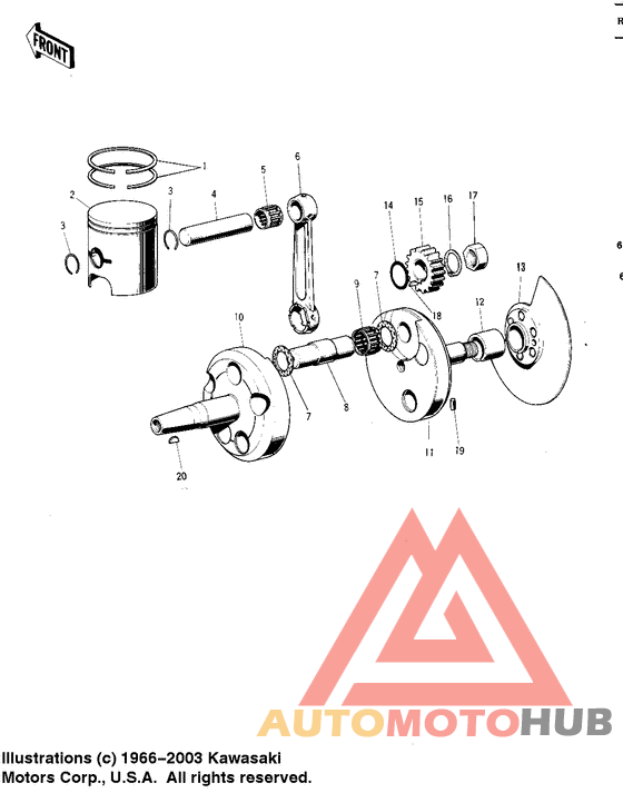 Crankshaft/piston/rotary valve