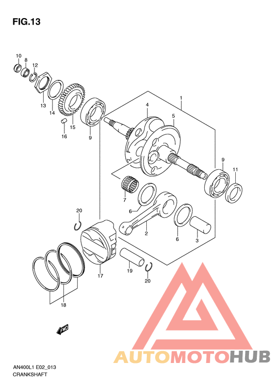 Вал коленчатый