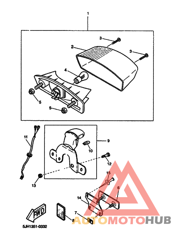 Taillight unit ass`y