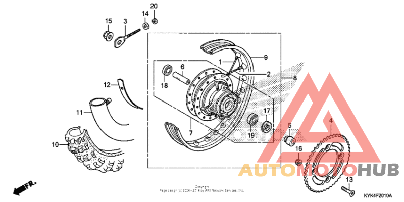 Переднее колесо