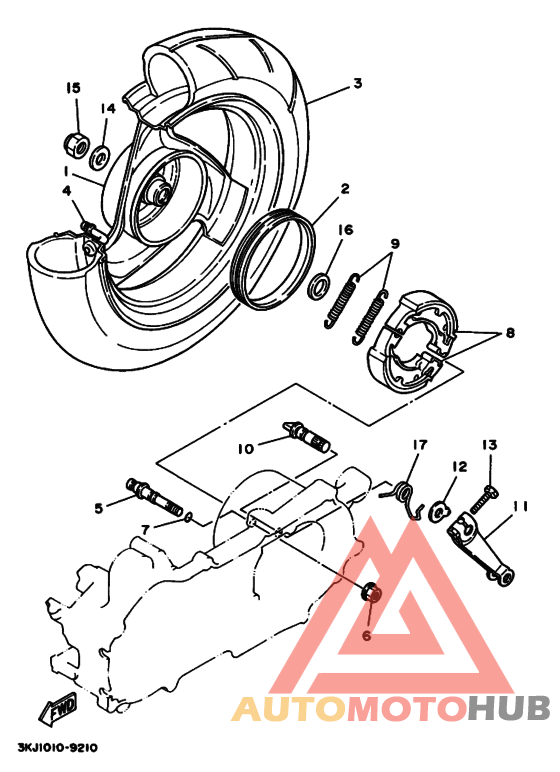 Rear wheel complete assy