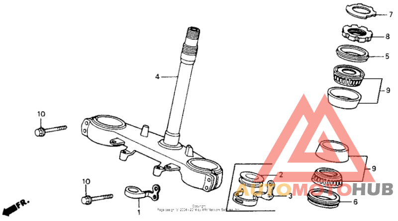 Steering stem 90-93