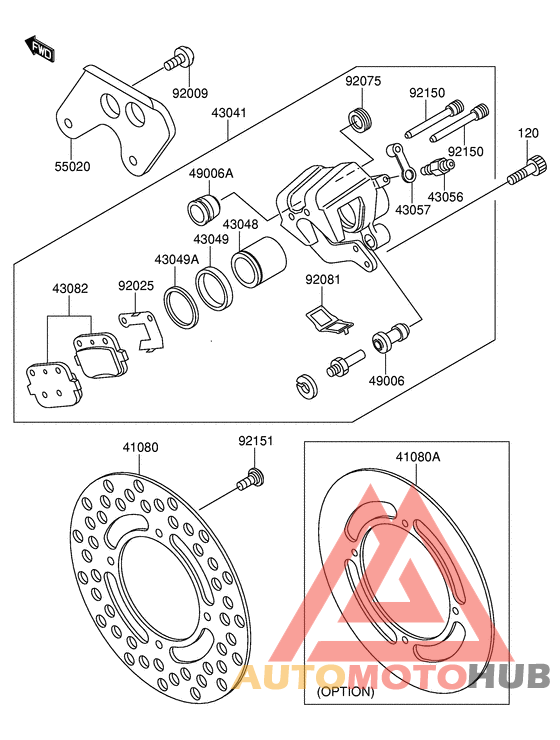 Передний суппорт