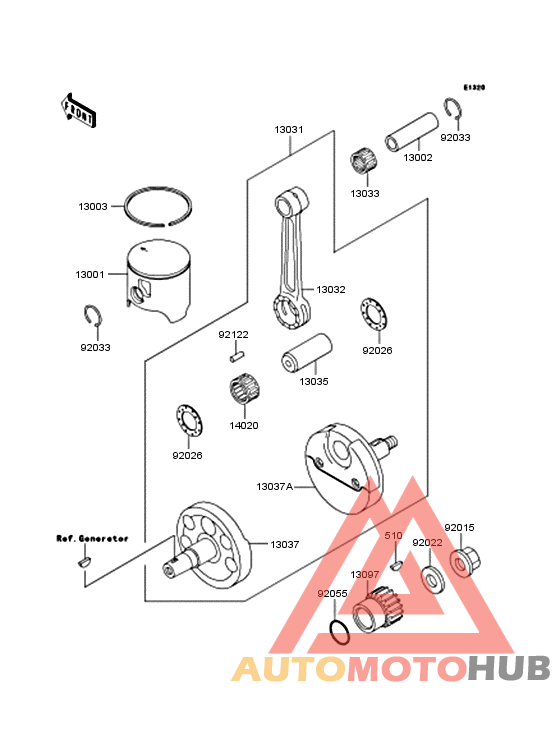 Crankshaft/piston