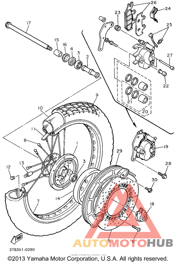 Переднее колесо