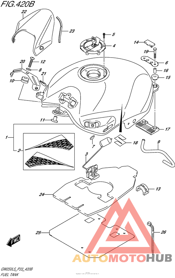 Fuel Tank (Gw250Zl5 P33)