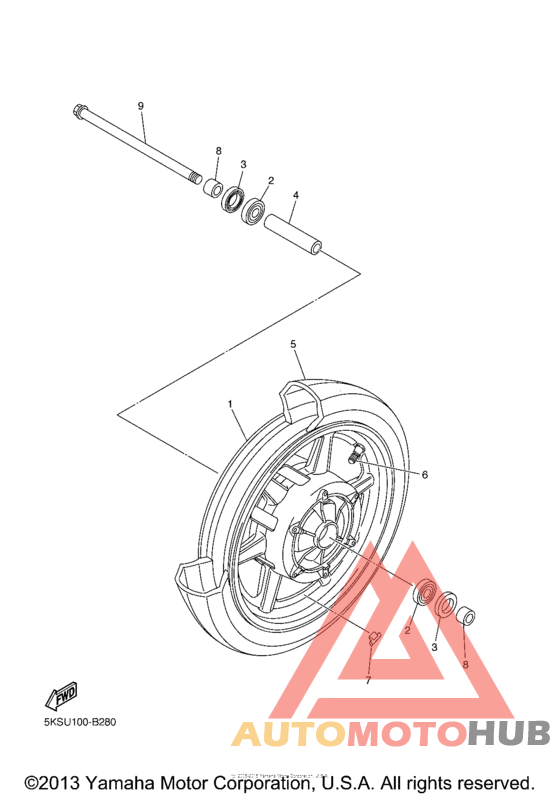 Переднее колесо