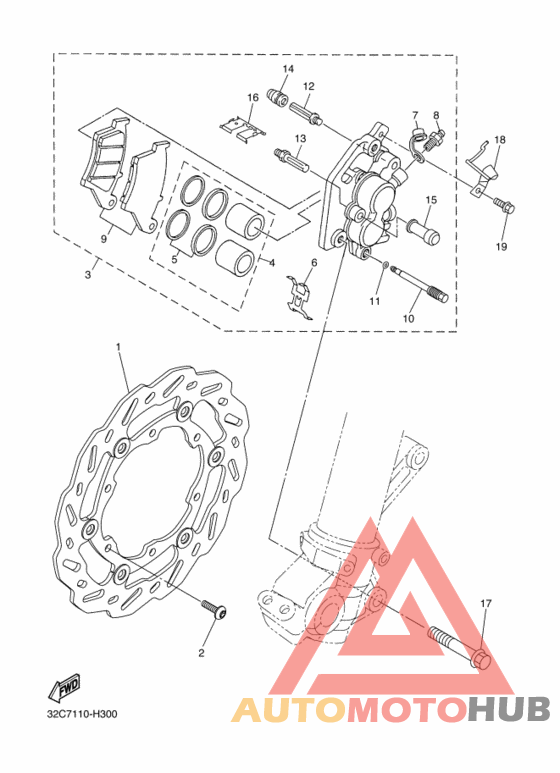Передний суппорт