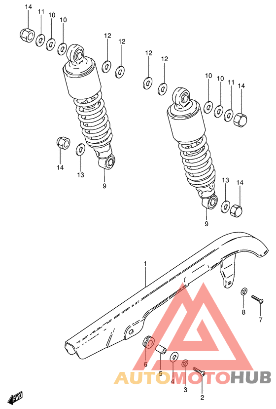 Chain case - shock absorber