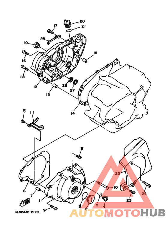 Crankcase cover ass`y  (v