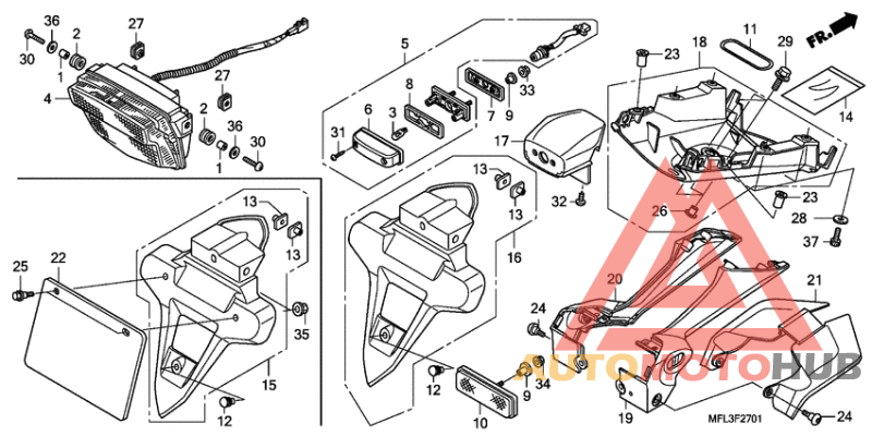 Taillight unit ass`y