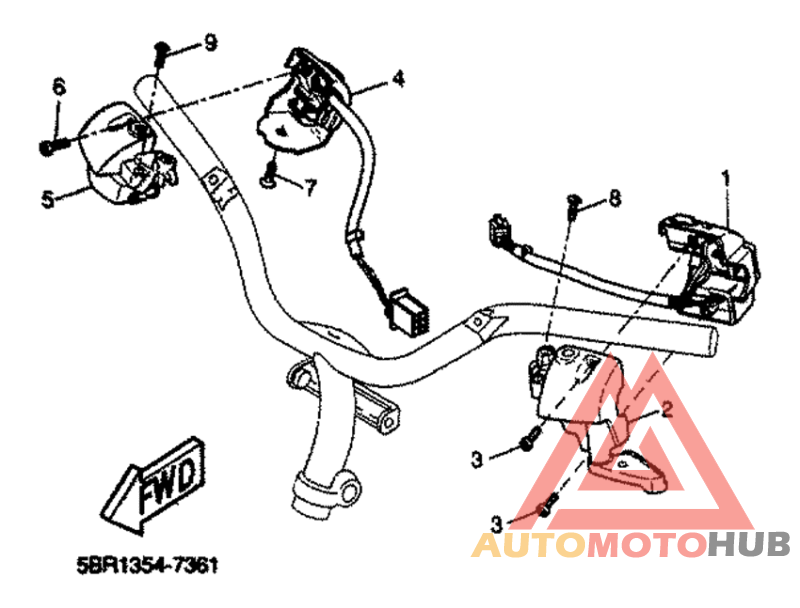Handle switch. lever