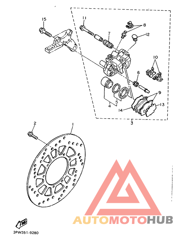 Задний суппорт