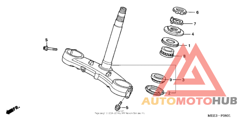 Steering stem ('05-)