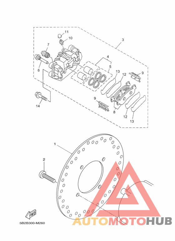 Задний суппорт