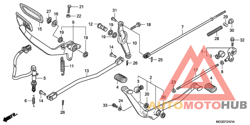 Brake pedal assy