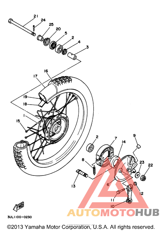 Переднее колесо