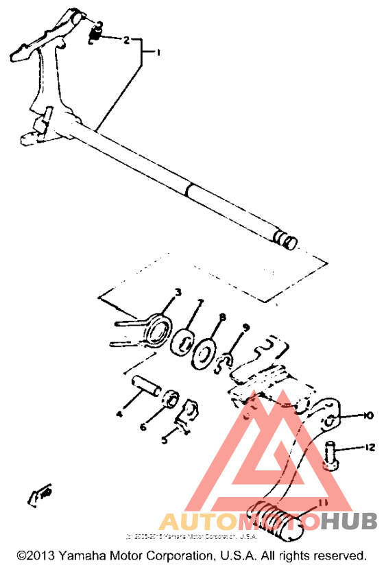 Shift shaft pedal