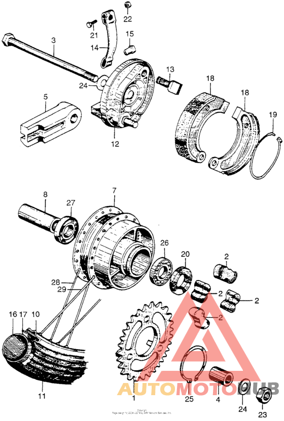 Переднее колесо