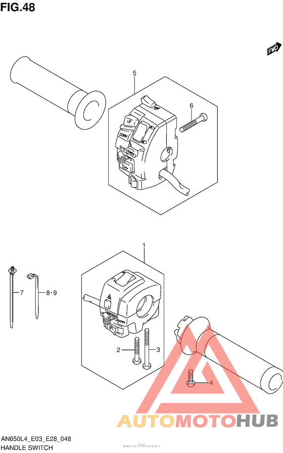 Handle Switch (An650L4 E03)