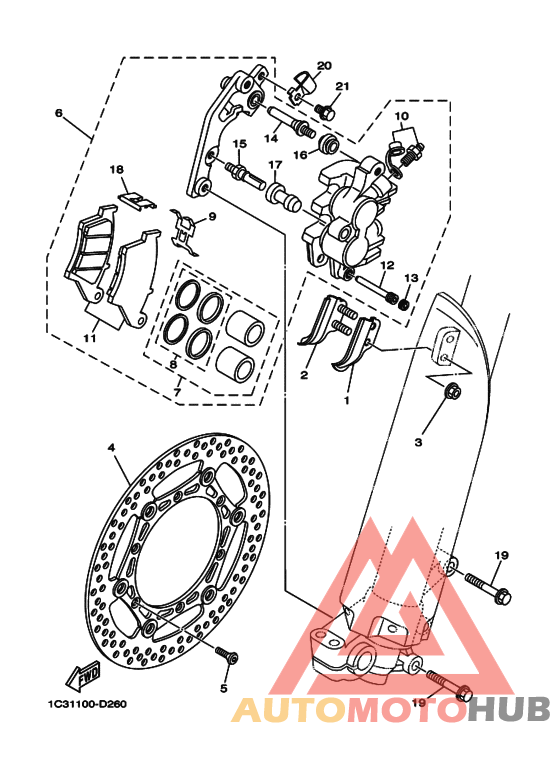 Передний суппорт