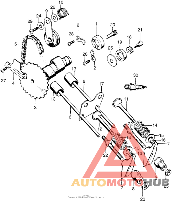 Valve + camshaft