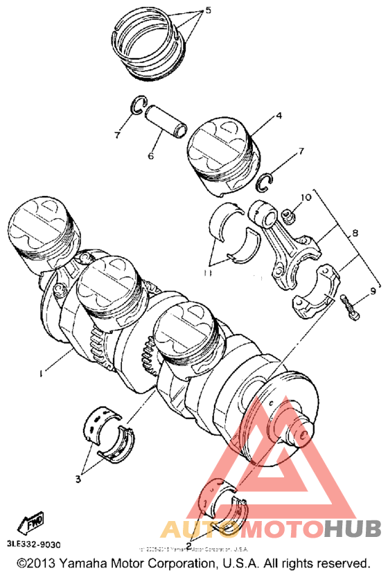 Crankshaft-piston