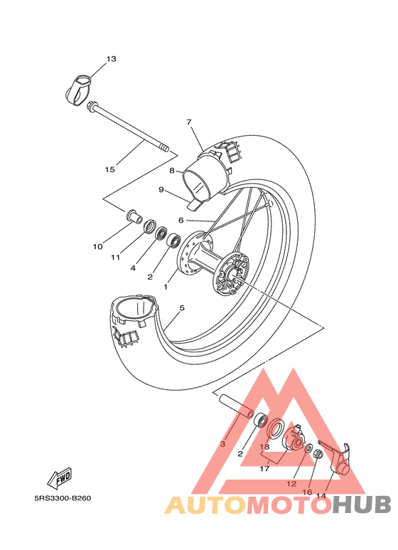 Переднее колесо