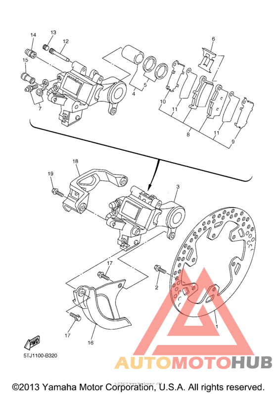 Задний суппорт
