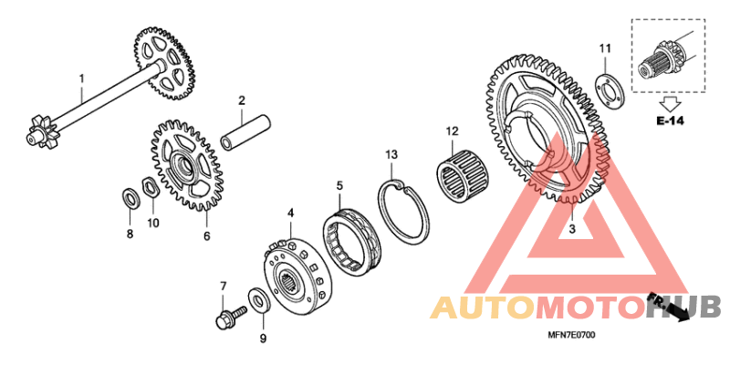 Муфта стартера