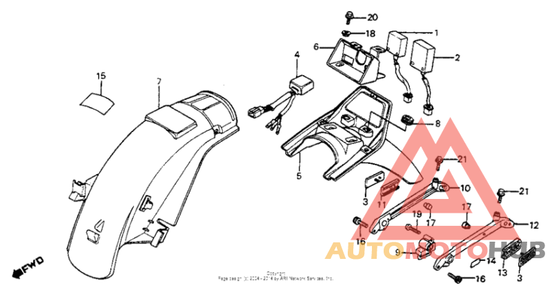 Задний бампер