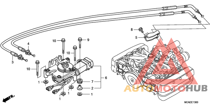 Reverse shift actuator