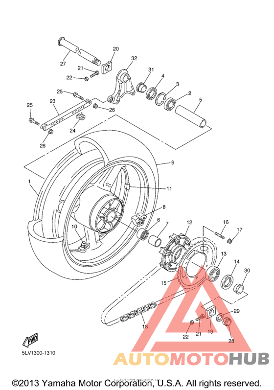 Переднее колесо