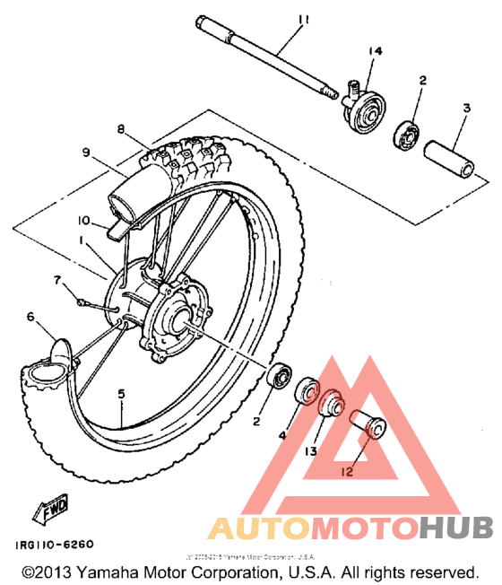 Переднее колесо