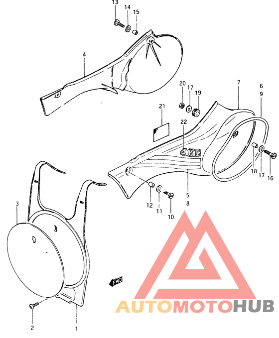 Обтекатель задний