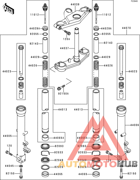 Front fork(zx600-e4/e5)