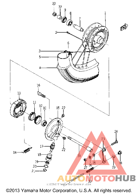 Переднее колесо