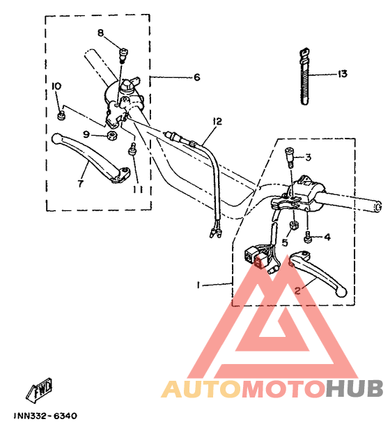 Handle switch. lever