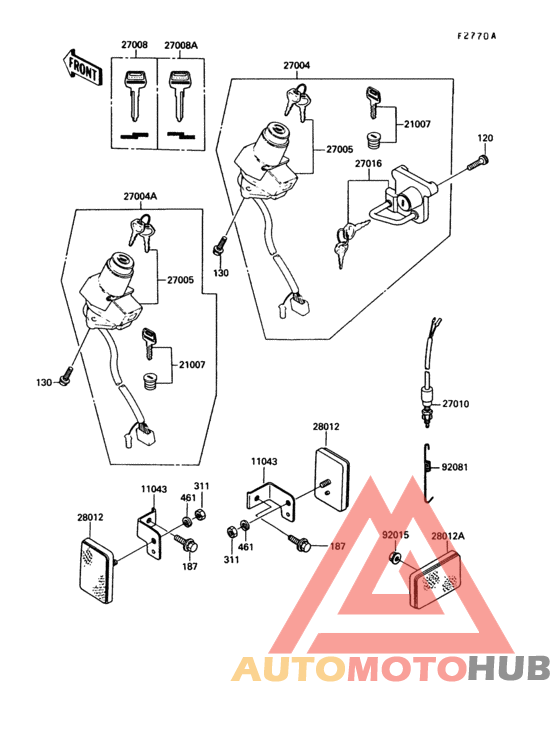 Ignition switch(kl250-d8/d9)