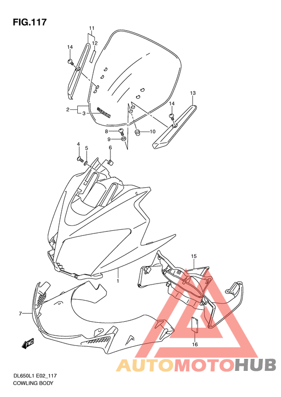 Cowling body