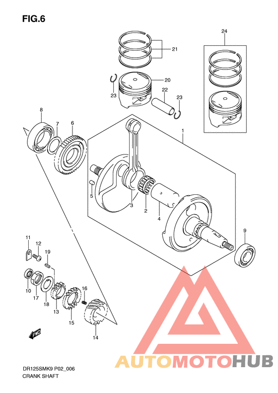 Вал коленчатый