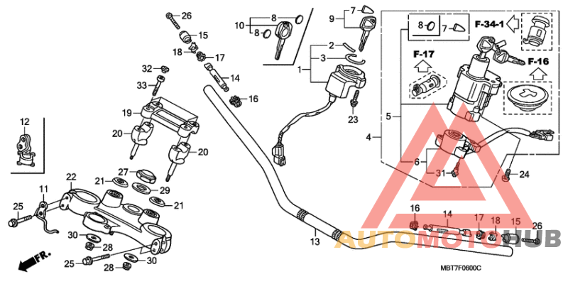 Handle pipe/top bridge