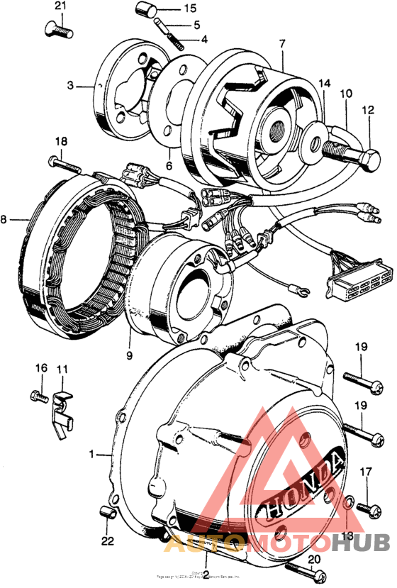 Alternator + alternator cover