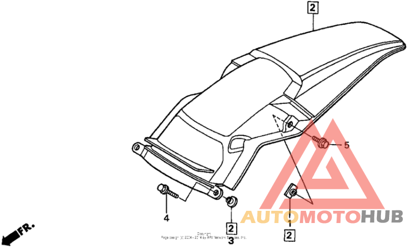 Задний бампер